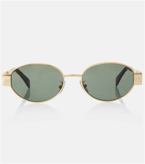 Triomphe Metal 01 oval sunglasses in multicoloured 